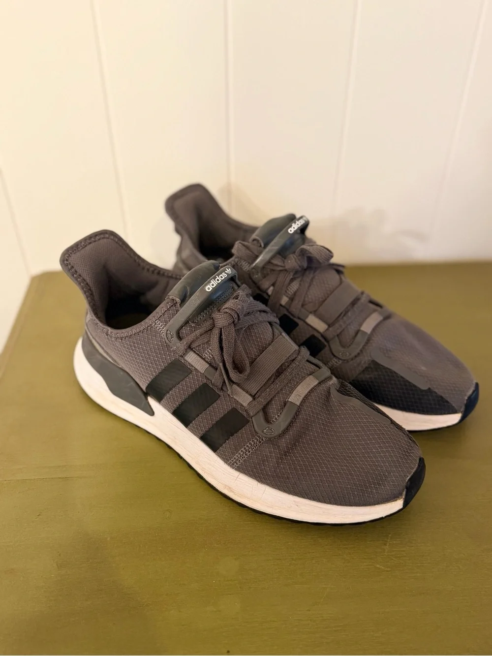 Adidas U_Path Run Sneakers Men’s Size 10.5 | Gray/Black | Style EE7163